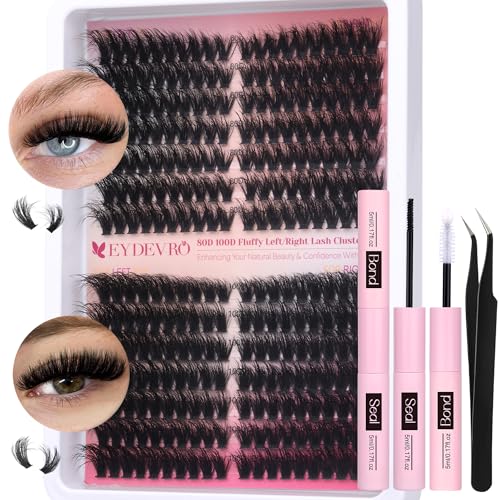 Fluffy Lash Clusters Kit 80D 100D Volume Eyelash Extension 280 Pcs