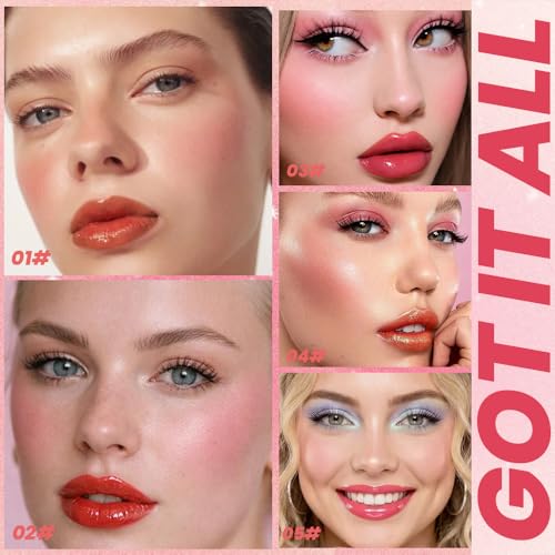 SUAKE 10-Color Lip Gloss Set - High Shine Mirror Finish