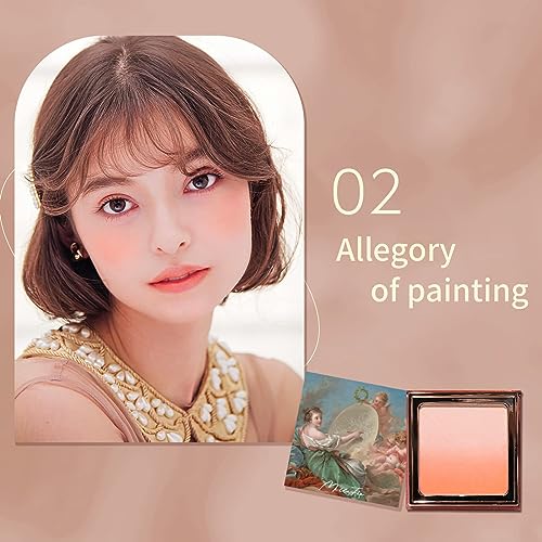 MilleFée Angel Gradation Blushes 5g Lone Wear Shimmer Millefee Powder Palette for Beauty Cheek