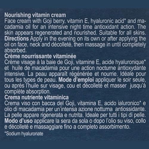 [comfort zone] Renight Nourishing Vitamin Cream, Night Treatment To Nourish And Hydrate, Ideal For All Skin Types