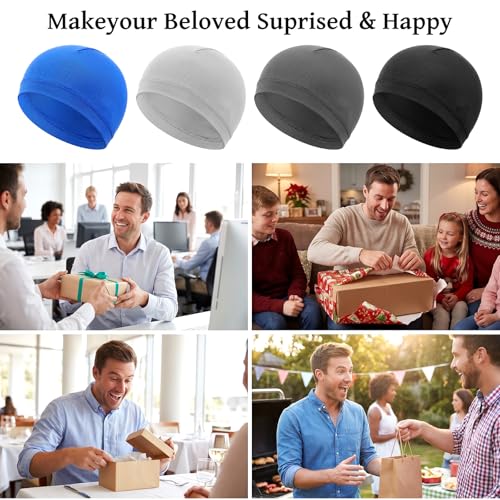 4-Pack Wave Caps for Men | 360 Waves & Hair Protection