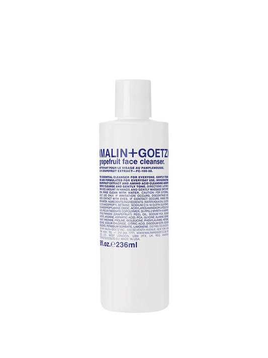 Malin + Goetz Grapefruit Face Cleanser, 8 Fl. Oz. - Men & Women Facial Cleanser for All Skin Types, Face Wash & Toner, Cleansing Facial Wash, Vegan & Cruelty Free