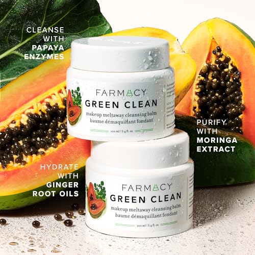 Farmacy Green Clean Cleansing Balm Duo - Waterproof Makeup Remover