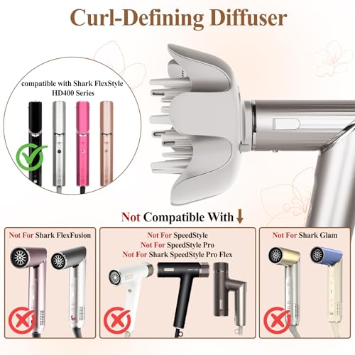 Shark FlexStyle Curl Diffuser Attachment - Adjustable Prongs