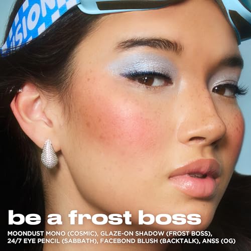 URBAN DECAY Icy Holiday Makeup Look (Frost Boss 3Pc Bundle) - Makeup Set for Eye + Face - All Nighter Setting Spray Natural, 24/7 Waterproof Eye Pencil, Moondust Glitter Eyeshadow Topper