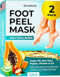 SUNATORIA Exfoliating Foot Peeling Mask (2 Pack) - Callus Remover Booties