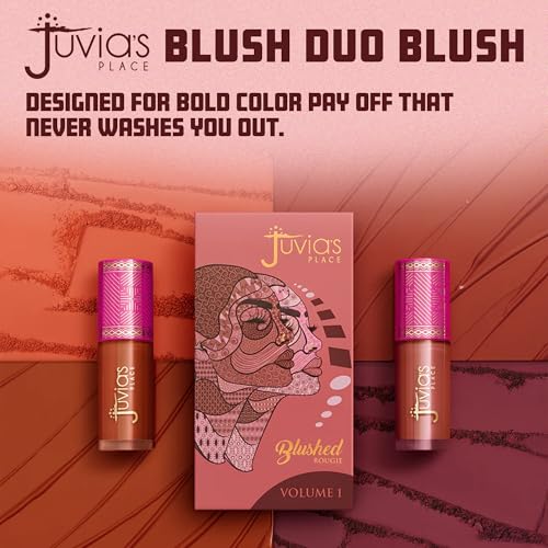 Juvia's Place Duo Blush Volume 1 - Matte Powder Blush for Cheeks