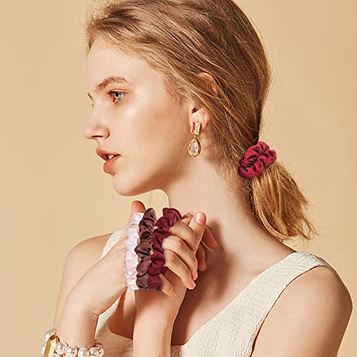 30Pcs Silk Satin Hair Scrunchies for Women & Girls