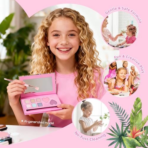 Color Nymph Kids Makeup Palette - Eyeshadow & Blush for Teens