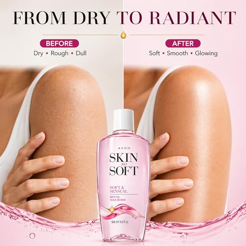 Moisturizing Body Oil with Argan - 16.9 oz Soft & Sensual Bath Oil