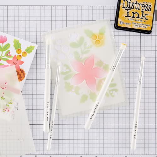 Spellbinders Mini Blending Brush Set, ONE, White (Pack of 2)