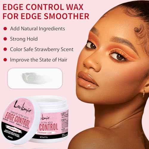 15Pcs Wig Kit for Lace Front,Strong Hold Melting Spray Lace Glue Hair Wax Stick/Lace Melting Band/Edge Control/Edge Brush - Wig Accessory Essentials Kit