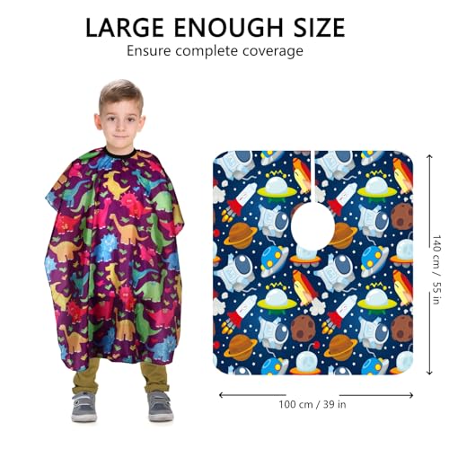 Kids Hair Cutting Cape 2-Pack | Barber Salon Apron