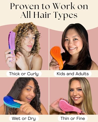 Lily England Detangler Brush for Curly & Thick Hair
