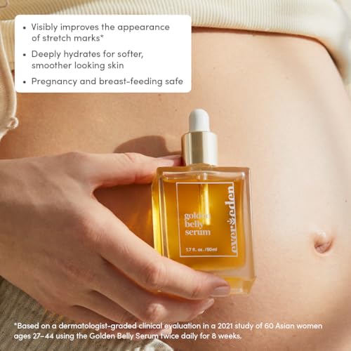 Evereden Golden Belly Serum for Pregnancy Stretch Marks, 1.7 fl oz