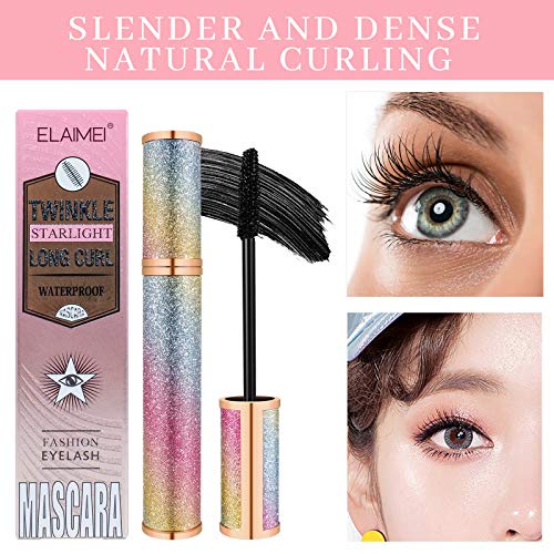 Mascara Cream Waterproof, Intense Length, Beauty Big Eye, Volume & Definition, No Smudging, No Clumping Lasting All Day, Black, Dermatologist & Ophthalmologist Tested
