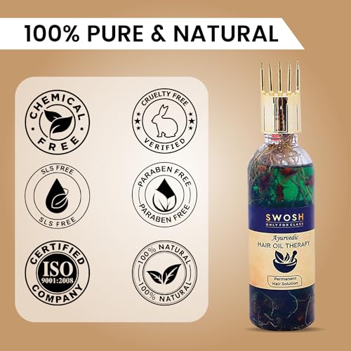 SWOSH Bhringraj & Amla Ayurvedic Hair Oil, 100ml