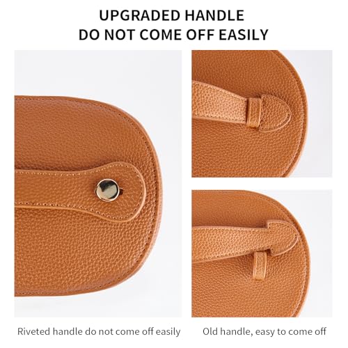 Professional Large Makeup Organizer Bag with Removable Insert ? Waterproof Travel Cosmetic Storage Case with Compartments for Women & Makeup Artists (Brown)