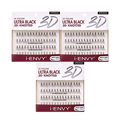 i•ENVY 2X Volume 3D Individual Lashes - Long (3 Pack)