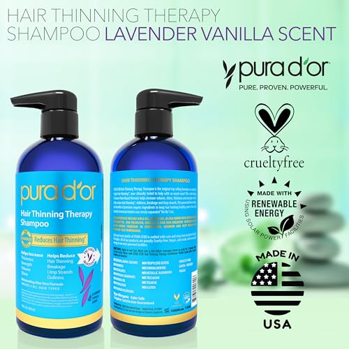 PURA D'OR Biotin Hair Thinning Therapy Shampoo 16 oz