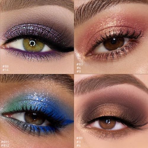 Wugbc Dark Green Shimmer Eyeshadow Stick B11 Dual-Ended Makeup Primer & Smudger