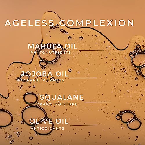 Marula Nourishing Facial Oil - Anti-Aging Serum: Minimize Pores, Diminish Lines, and Wrinkles for Plump Hydrated Skin and Improve Skin Barrier with 10 Natural Oils - 1 oz by Georgette Klinger