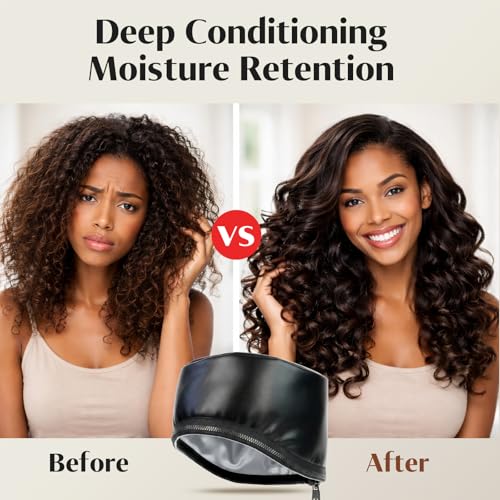 Heated Hair Cap with 10 Heat Levels for Deep Conditioning