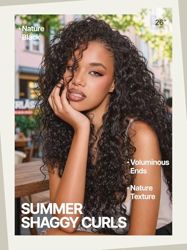 Frodio Curly Half Wig 26" Glueless Human Hair Blend