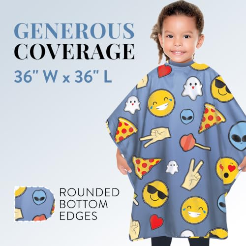 Betty Dain Social Kids Vinyl Shampoo Cape - 36 x 36 Inches, Waterproof & Stain Resistant