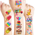 96 PCS Ice Cream Temporary Tattoos for Kids - Party Favors