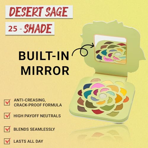 Profusion Cosmetics Desert Sage 25 Colors Eyeshadow Palette