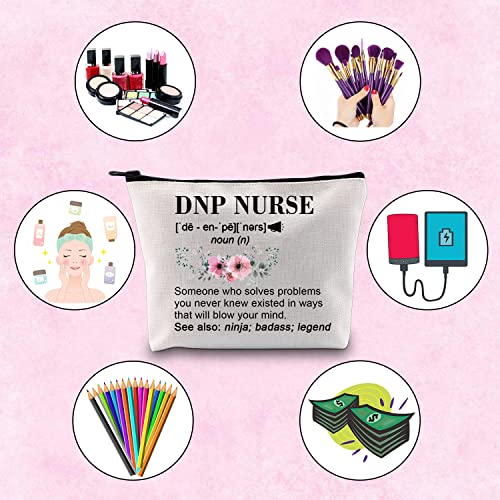 TSOTMO Doctor of Nursing Practice Gift Nursing Graduation Gift for DNP Zipper Pouch Makeup Bag (Solves DNP nurse)