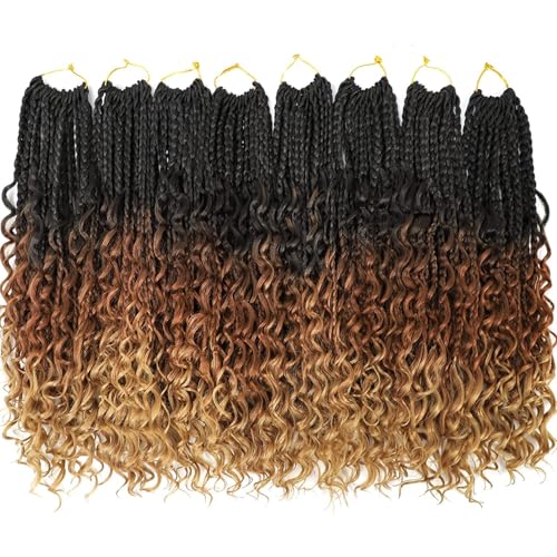 Goddess Box Braids Crochet Hair 12 Inch 8 Packs - Pre-Looped