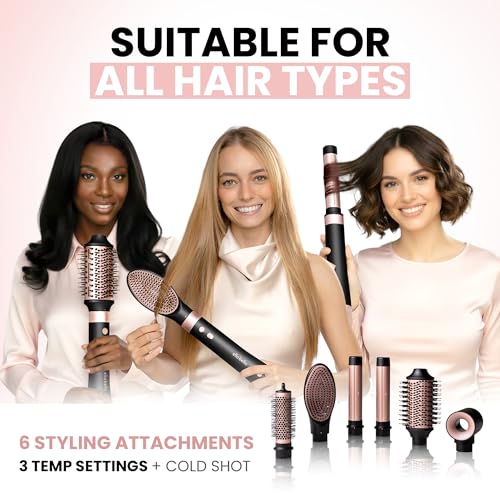 ELLA BELLA 6-in-1 Hot Air Styler & Hair Dryer Set