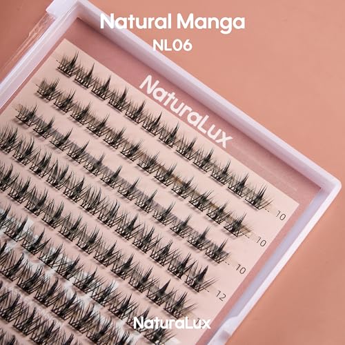 NaturaLux Natural Manga Lash Clusters 144pc Mixed Kit