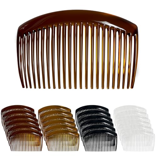 French Hair Combs 24-Pack with 23-Teeth for All Hair Types