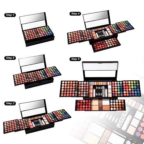 MISS ROSE M 187 Colors Professional Makeup Palette Kit