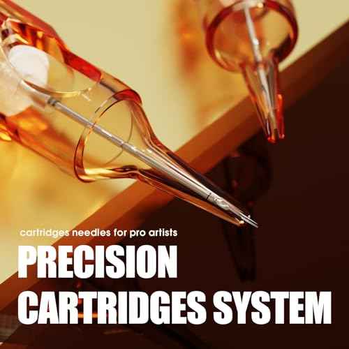 Dragonhawk Pro Tattoo Needles Cartridges, 1207RL Round Liner Pro Needles Pins for Super Artists, 20Pcs Disposable