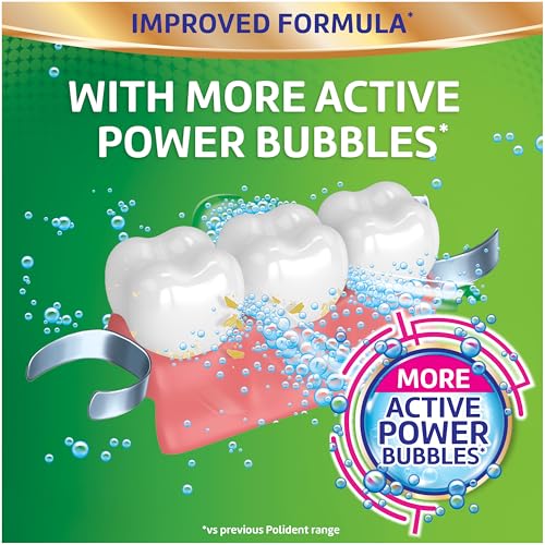 Polident 3 Minute Antibacterial Denture & Retainer Cleaner Tablets, 180 Count