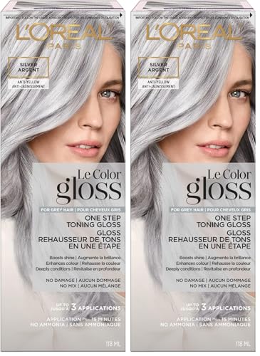 L'Oreal Paris Le Color Gloss Silver Toning Hair 4oz (Pack of 2)