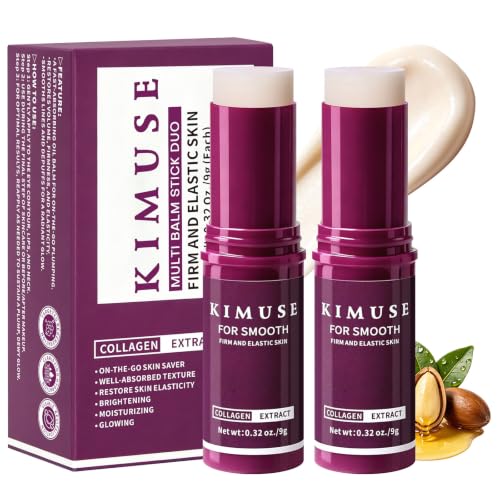 KIMUSE Collagen Multi Balm Stick - Face, Eyes & Neck Hydrating Treatment (2 Pack)