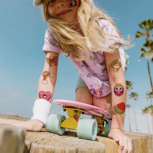 408 PCS Individually Wrapped Temporary Tattoos for Kids - Mixed Tattoos for Kids Birthday Party Favors Goodie Bag Fillers