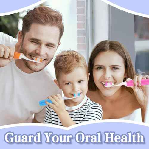 Travel Toothbrush, 3PCS Travel Toothbrush Set, Mini Toothbrush Soft Portable Toothbrushes Travels with Tooth Brush Cover Small Folding Toothbrushes Individually Wrapped for Camping Home