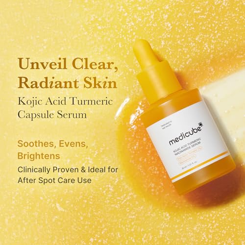 medicube Face & Body Cleansing Duo: Kojic Acid Turmeric Foam Cleanser and Brightening Body Wash | Gentle Exfoliating & Excess Sebum Care Routine