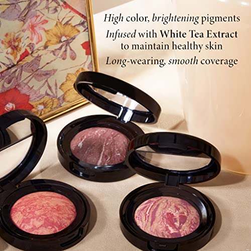 LAURA GELLER NEW YORK Baked Blush-n-Brighten Marbleized Blush - Ethereal Rose & Angled Brush 2pc Set