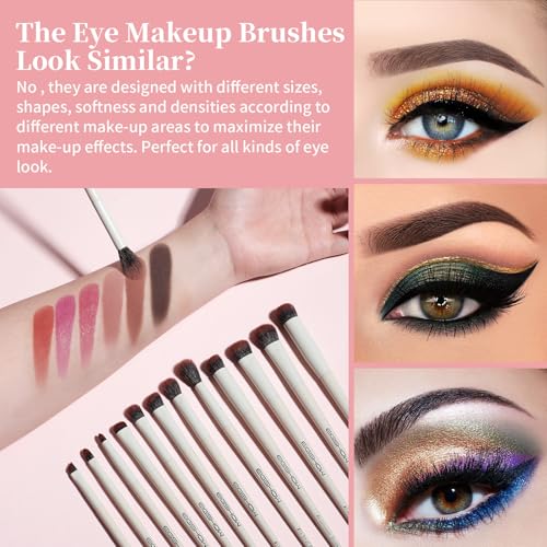 EIGSHOW Makeup Brushes, 18Pcs Professional Make Up Brush Set with Lables, For Foundation, Blush, Contour, Eyeshadow, Eyeliner, Cruelty-Free Vegan (MUA PRO)