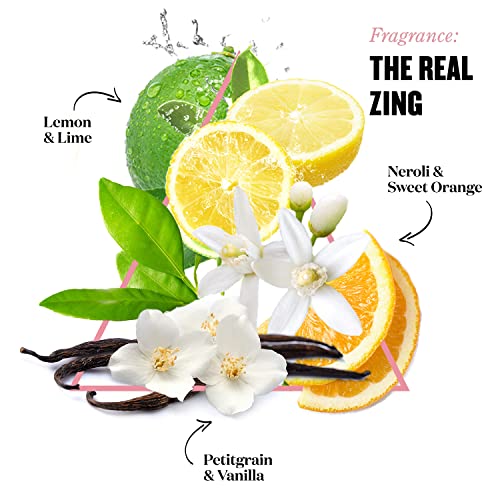 Soap & Glory The Real Zing Body Sorbet - Citrus Body Moisturizer & Hydrating, Sorbet-y Skin Cream - Radiance Boosting, AHA Exfoliating, Lightweight Body Cream for Refreshed Dry Skin (300ml)