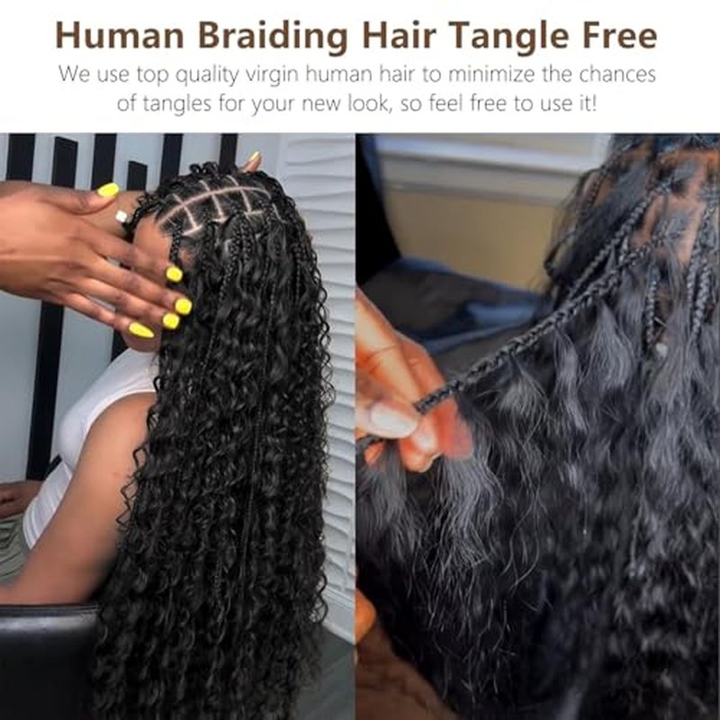 Boho Braiding Hair Deep Wave 18 Inch 2 Bundle Pack