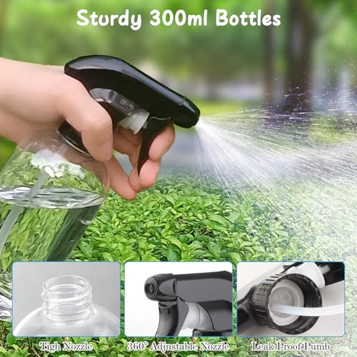 Bynccea 300ml Empty Spray Bottle - Adjustable Mist Nozzle