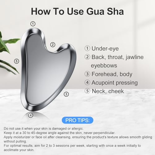 Terahertz Gua Sha Facial Tools Guasha Tool for Face Body Gua Sha Stone Lymphatic Drainage Massager
